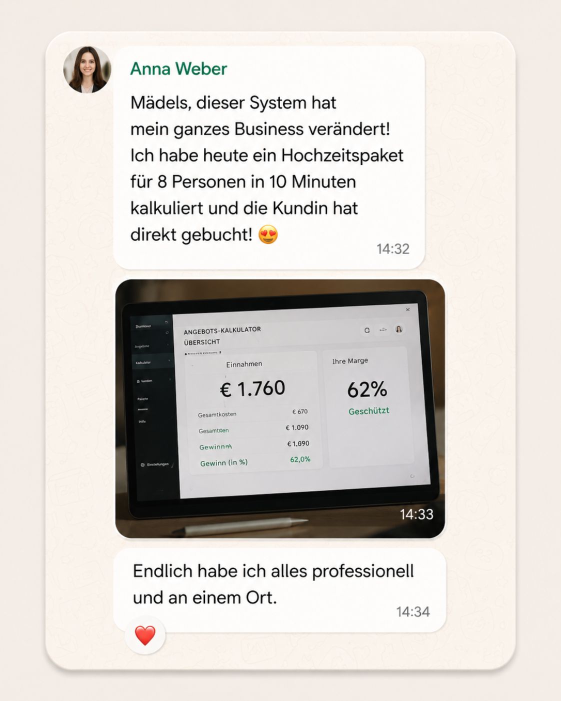 Erfahrungsbericht einer Visagistin, die das System nutzt
