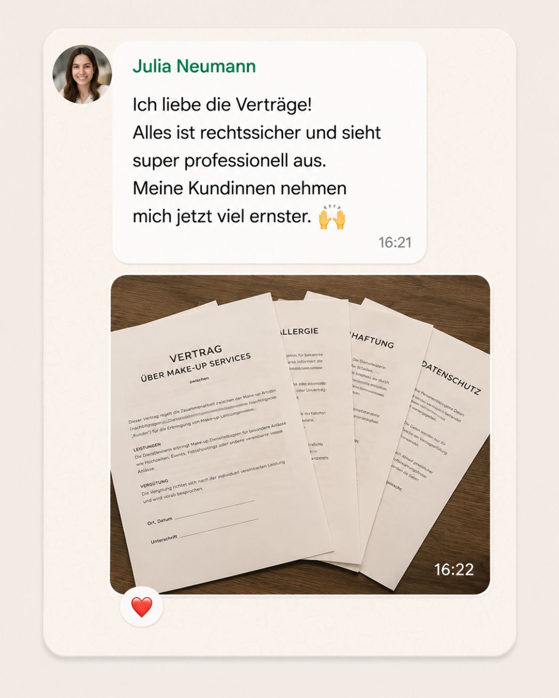 Erfahrungsbericht einer Visagistin, die das System nutzt